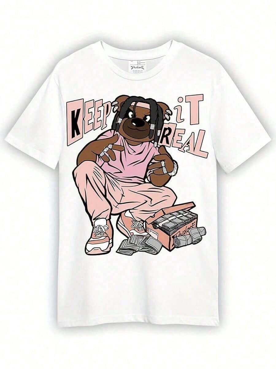 1 camiseta Dunkare para combinar con los Legend Pink 11s_4, 100% algodón, estampado a una cara, cuello redondo, manga corta, 180g, 100% algodón, los diseños están completamente estampados. Unisexo. - Blanco 3 - Ver 1