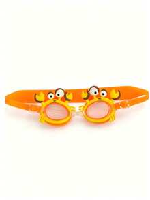1 Stück süßes Krabben Design Schwimmbrille für Kinder, beschlagfrei und wasserdicht, hochwertige Augenschutz, verstellbarer Silikonriemen, geeignet für Jungen und Mädchen Schwimmbad Strand Wasserspiele - Verschiedenfarbig - Übersicht 8