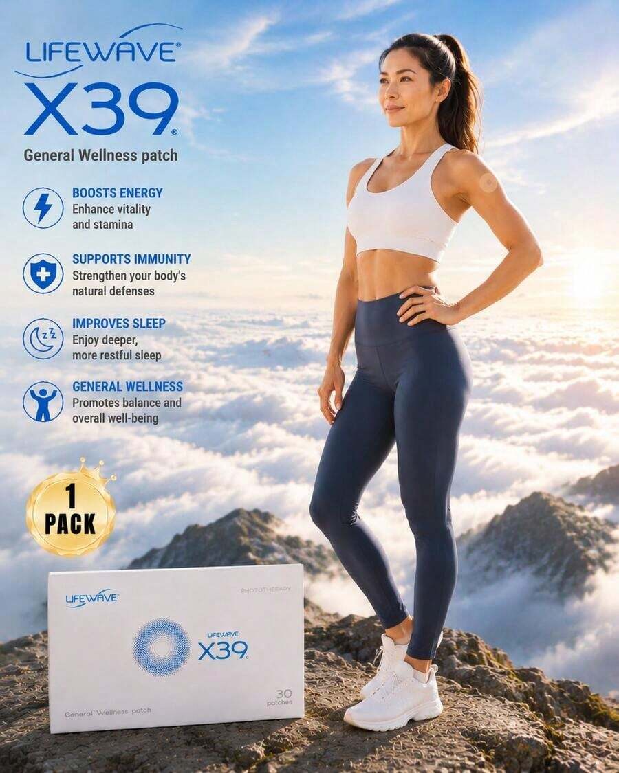 LifeWave X39 Patches - Supports Improvements Of Strength And Stamina,Body Care - Supports Improved Exercise Performance - No Or Stimulants - Innovative Patch Technology For Enhanced Wellness -30 Pieces Per Piece For A Total Of 90 Pieces,Keep Your Body Healthy And Rejuvenate You,Can Be Used Both Morning And Evening,Halloween Gift.