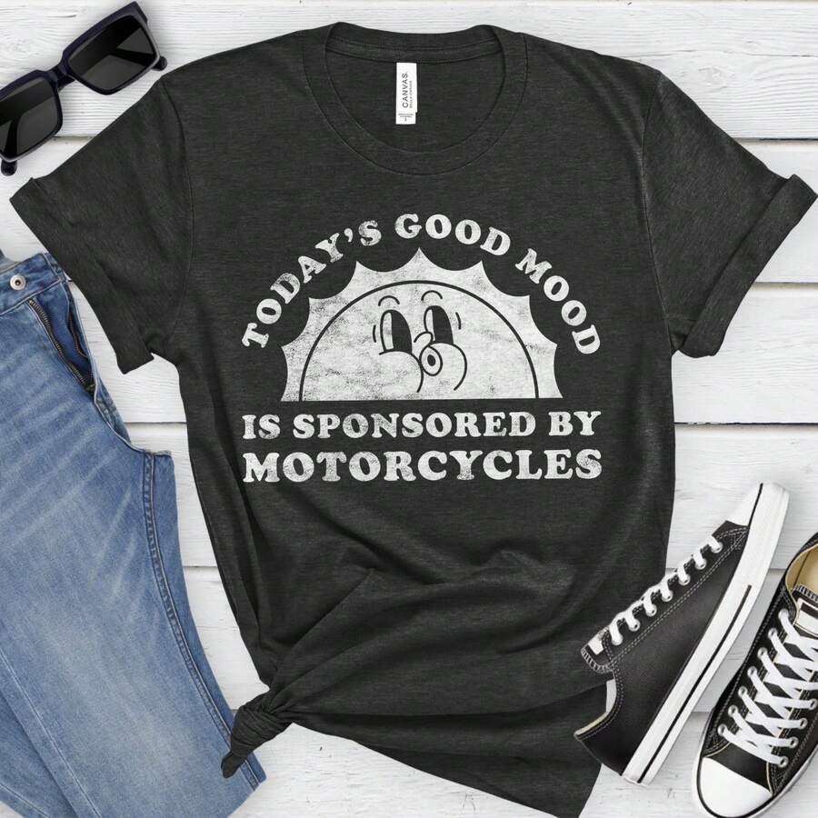 Motorcycles S1Hirt, Funny Motorcycle Gift, Motorcyclist T-S1Hirt for M1en or WoM1en, I Love Motorcycles, I Heart Motorcycles.JPG - Negro - Ver 1