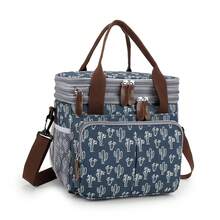 Multifunctional Lunch Bag, Waterproof And Insulated, Can Keep Food Fresh, Portable, Shoulder Bag, Outdoor Lunch Bag, Milk Bag. - 灰色 - 查看 9