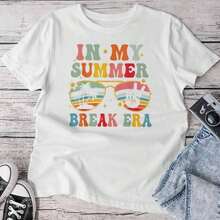 Camiseta para Mujer "Mi Maestra en Vacaciones de Verano, Último Día de Clases" Transpirable y cómoda - Blanco - Ver 3