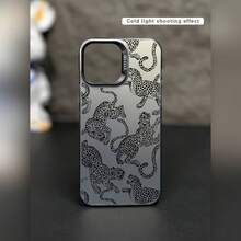 Funda para teléfono con diseño de leopardo láser, a prueba de golpes y caídas, protección total, compatible con iPhone 11/12/13/14/15/16/17 Pro Max/SE - Colores mixtos - Ver 6