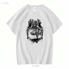 Camiseta de la banda Black Tongue (Británica, Deathcore, Downtempo) con diseño de cuervo, tallas M-2XL, manga larga o corta, vintage, lavada, cómoda, unisex, suave. - Blanco - Ver 2