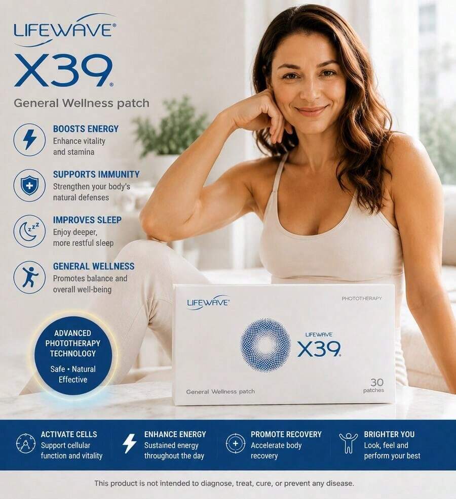 LifeWave X39 Patches - Supports Improvements Of Strength And Stamina - Supports Improved Exercise Performance - No Or Stimulants - Innovative Patch Technology For Enhanced Wellness - 30 Patches - 1 - Xem 1