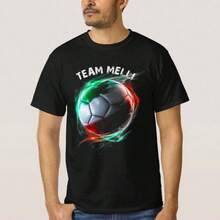 Camiseta del equipo de fútbol de  _ Zazzle - Negro - Ver 1