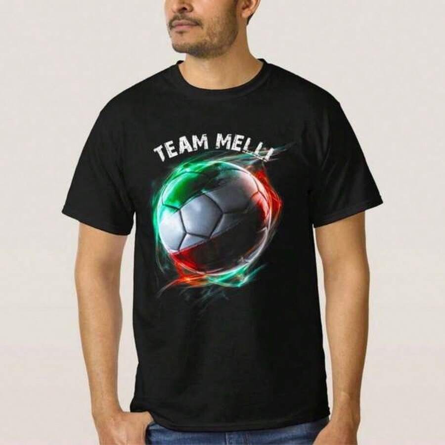 Camiseta del equipo de fútbol de _ Zazzle - Negro - Ver 1
