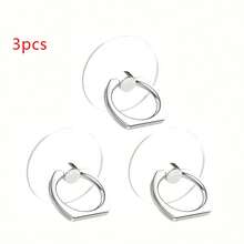 Bộ 3 giá đỡ điện thoại hình nhẫn kim cương bạc, giá đỡ tròn bằng thép trắng dạng kẹp, giá đỡ vòng trong suốt bằng acrylic pha lê xoay 360° phù hợp với mọi loại điện thoại và ốp lưng. - Nhiều màu - Xem 13