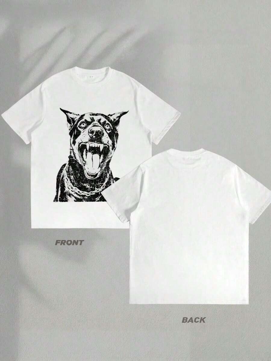 Camiseta De Manga Corta Para Hombre Camisetas Para Pareja Ideal Para Regalo De Cumpleaños Para Hombres Regalo Perfecto 100% Algodón Camiseta Masculina De Alta Calidad Estampada Transpirable Holgada Suave Y Cómoda Para Uso Casual Adecuada Para Verano Al Aire Libre Estilo De Pareja100% Cotton - Blanco - Ver 1