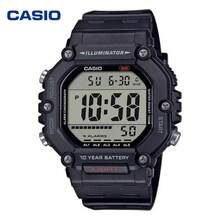 Đồng hồ kỹ thuật số Casio AE-1600H-1AVPF, pin dùng được 10 năm, chống nước 100m, có đèn nền LED, thích hợp cho thể thao. - Một cỡ - Xem 6