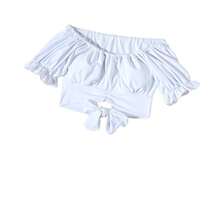 Traje de baño de dos piezas para mujer, bikini de alta gama con un toque sensual, estilo princesa ajustado, con cordones, sofisticado traje de baño para vacaciones. - Traje de baño de dos piezas Pure Desire de Cross-Border - Ver 6