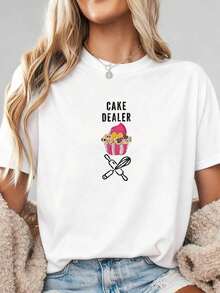 Camiseta Casual de Animadora en Mi Era de Animadoras001Fashion - Blanco 3 - Ver 6