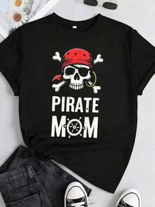 1 pieza de camiseta divertida para mujer con estampado gráfico de luchador y eslogan, 100% algodón de alta elasticidad, corte en H, manga corta, cuello redondo, color negro, estilo casual para fanáticos de la lucha libre, para todas las estaciones, 180g, 100% algodón. - Negro 1 - Ver 11