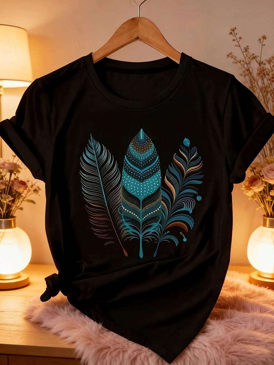Camiseta de verano hawaiana diseño floral vibrante estilo casual ligera cómoda para viajes playa verano disponible en negro y varios tamaños moda - Negro - Ver 1