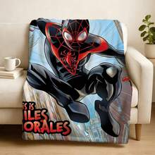 1pcs S Pidey And His Amazing Friends Fleece Blanket Versatile Multi-Purpose Soft Cozy Spider-Man Throw Blanket For Sofa Bed Living Room Couch Travel Camping Office Nap Car Decorative Warm Cartoon Plush Blanket Marvel Fans Gift - Nhiều màu - Xem 3