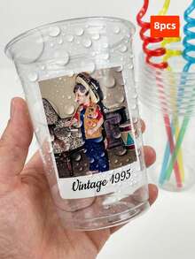 1-24 Miếng Dán Ảnh Cá Nhân Hóa, Nhãn Dán Cốc Nhựa Phong Cách Retro Chống Nước, Chống Dầu, Có Thể In Chữ & Hình Ảnh Tùy Chỉnh, Keo Dán Mạnh, Có Thể Tái Sử Dụng, Thích Hợp Cho Sinh Nhật, Đám Cưới, Kỷ Niệm, Quà Tặng Tiệc, Quà Tặng Lý Tưởng Cho Gia Đình, Bạn Bè, Đồng Nghiệp, Các Cặp Đôi. - Nhiều màu - Xem 28