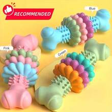 Đồ chơi thú cưng mới, đồ chơi cho chó hình xương bằng nhựa TPR, chống gặm, đồ chơi gặm bền. - Nhiều màu - Xem 4
