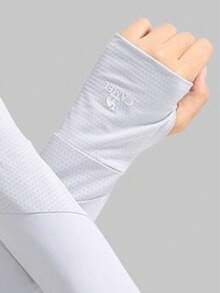 CAMEL CROWN Ống tay chống nắng mùa hè dành cho nữ, chỉ số chống tia UV UPF 50+, chất liệu lụa băng, thích hợp cho đạp xe, giữ ấm tay mỏng. - Tro khói - Xem 5