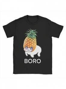 Impresionantes Camisetas Doro Meme Nikke Boro para Hombre y Mujer, Cuello Redondo, Algodón, Anime, Juego, Manga Corta, Tallas Grandes |   Diseño exquisito |   Suelto y cómodo |   Fácil de combinar | - Negro - Ver 8