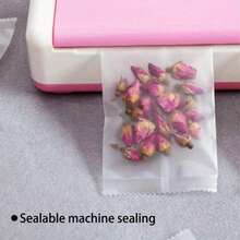 50pcs Transparent Reusable Heat Sealable Baking Bags, Small Individual Stand-Up Pouches, Suitable For Round And Rectangular Candies - View 11