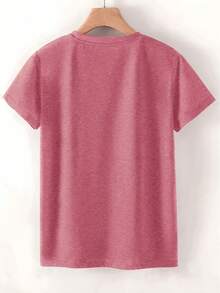 Nueva Camiseta de Manga Corta para Mujer 2026 con Estampado del Coliseo y 'ITALY CAPUT MUNDI', Perfecta para Primavera, Verano y Otoño. Elegante y versátil, esta camiseta de estilo deportivo casual con cuello redondo suave y cómoda. - Rosa - Ver 2
