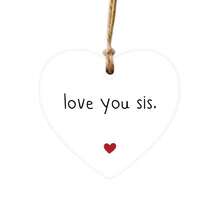 1/2pcs 2d Flat Decorative Hanging Ornaments, Acrylic Heart-Shaped Ornaments, Decorative Hanging Ornaments, Christmas Ornaments For Sisters, "I Love You" Souvenirs, Home Decorations - White - View 7
