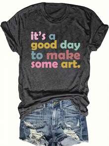 Women's T-Shirt For Spring And Summer - 白色 - 查看 4