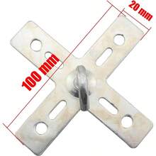 2PCS Chandelier Hangers Hook Kit Metal Plate Hanger 3.93x0.78 Inch Lamp Fixture Chain Backstrip Ceiling Panel Mount Fan Lanterns - Initial - View 4