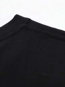 Men's Short-Sleeved T-Shirt With Musical Note Design - Comfortable And Breathable - Stylish And Easy To Wear - 黑色 - 查看 3
