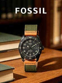 FOSSIL 太陽能日期顯示防水戶外休閒男士腕錶 LE1136 - 黑色 - 查看 6