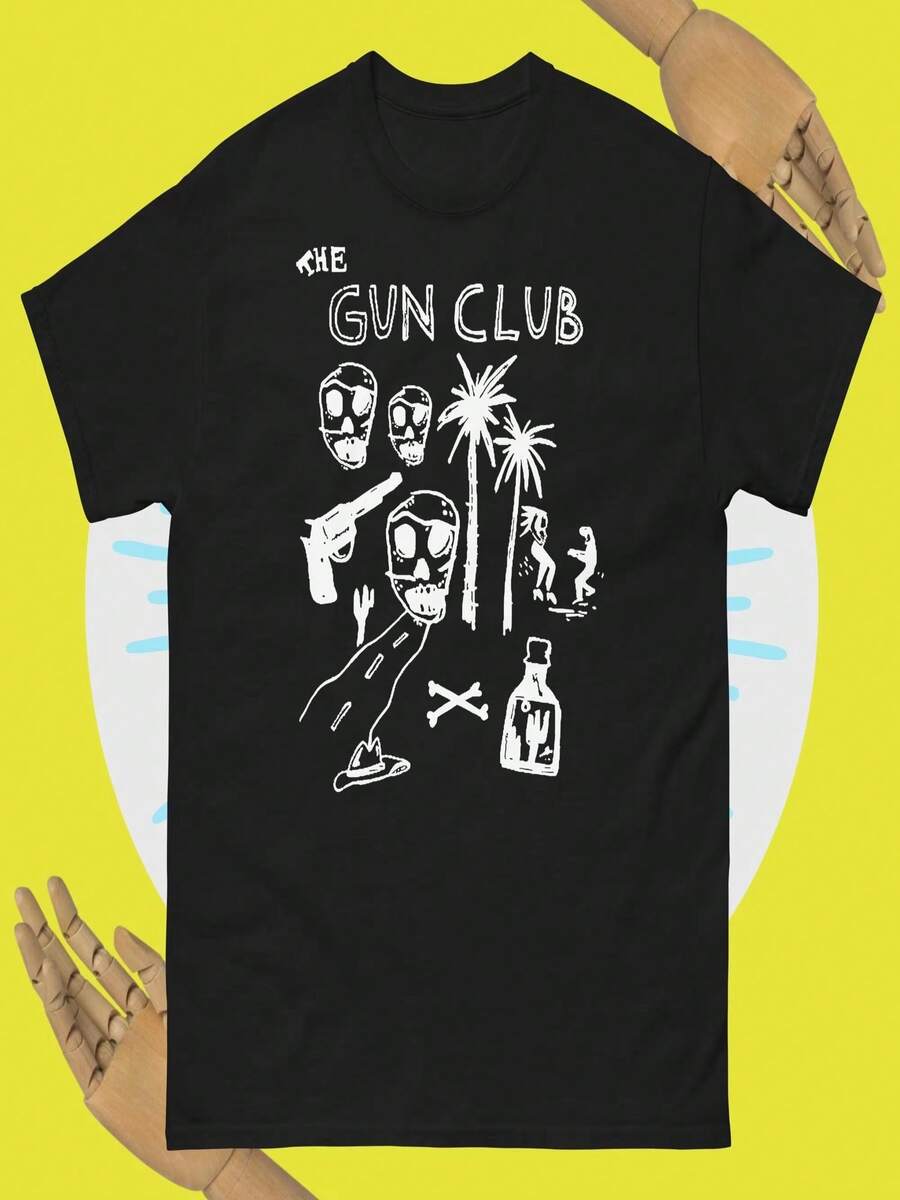 Camiseta de Guns N' Roses, banda post-punk, el regalo de cumplea?os perfecto para los amantes de la música. - Negro - Ver 1