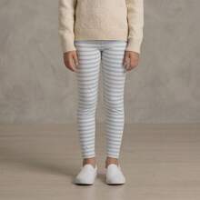 Girls' Cotton Leggings, Plain Or Printed, Comfortable Pants With Elastane, Sizes 2 To 12, Soft, Casual, School, Everyday Wear. Fitted Leggings With Elastic Waistband, Children's Fashion, Winter/Mid-Season, Comfortable, Flexible, Various Prints. - 列印 - 查看 6