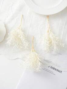 3 legături (6 tije/legătură) buchet de lavandă artificială miniatură din cedru, buchet de stuf miniatur, materiale pentru coroană DIY, ace de pin din mătase, ramuri de plante artificiale, pentru petrecere de zi de naștere, nuntă, buchet de mireasă, decor casnic în vază, grădină de birou, exterior - Multicolor - Vizualizare 9
