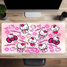 1pc Mouse Pad/Desk Mat, Portable & Durable, Non-Slip Base, Reusable Rubber Bottom, Stitched Edges, Fun Design, Suitable For Home, Office, Travel And Gaming - K - View 1