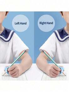 1 Set Kids 5-Finger Pencil Grip, Writing Practice Tool For Children, Comfortable Grip Guide For Beginners, Back To School Essential, Teacher Supplies, School Supplies - Sets - View 7