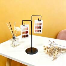 1 pieza Soporte desmontable para exhibir esmalte de uñas, Tarjeta de color transparente para esmalte de uñas, Estante metálico de exhibición, Soporte acrílico para tarjeta de color de pegatinas para uñas, Adecuado para salones de uñas - Multicolor - Ver 9