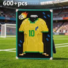 World Cup Theme Building Blocks, World Cup Building Blocks, Jersey Building Blocks, Photo Frame Building Blocks, Suitable For Desktop Decoration, Fan Collection Toys - Multicolor - View 9