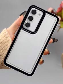 Ốp lưng điện thoại trong suốt chống sốc và chống rơi, phù hợp với 6/6s/6 Plus/7/7 Plus/8/8 Plus/X/Xr/Xs Max/11/11 Pro/11 Pro Max/12/12 Mini/12 Pro/12 Pro Max/13/13 Mini/13 Pro/13 Pro Max/14/14 Plus - màu đen - Xem 2