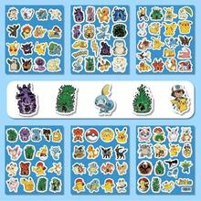 pokemon 100张宝可梦卡通贴纸，水性乙烯基贴纸，大包装，适合儿童、青少年和成人。经典款、小火龙、妙蛙草、杰尼龟卡通贴纸，可用于水瓶、笔记本电脑等。 - 彩色 - 查看 3