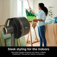 BRAND NEW Shark FlexBreeze Fan - Indoor & Outdoor Oscillating Fan, Pedestal & Tabletop, Corded & Cordless Portable Fan With Outdoor InstaCool Misting Attachment - FA222 - US A Type Plug(110-127V) - View 6