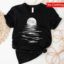 1 pieza de sticker de transferencia de calor para Noches de Luna - Patrón de ondas en blanco y negro, stickers de transferencia de calor para camisetas, jeans y bolsos - Duradero, decoración de ropa| Patrón de Noche de Luna| Calcomanía lavable - Negro - Ver 2