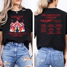 Circus Live Tour Gift 2026 Tshirt - 黑色 - 查看 1