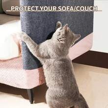Self-Adhesive Cat Scratch Pad, Scratch Mat For Cats To Protect Sofa, Corners, Walls Indoor - 30cmX60cm - View 9
