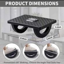 Ergonomic Under Desk Foot Rest, Home Massage Foot Pad, Anti-Slip Footrest To Correct Sitting Posture And Prevent Crossed Legs - Multicolor - View 7