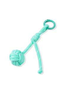 1 pieza Colgante de nudo de cuerda tejida colorida, diseño de nudo hecho a mano de cuerda de nailon, mosquetón ligero y duradero para exteriores, esquema de color dopamina fresco, accesorio versátil para bolso - Multicolor - Ver 14