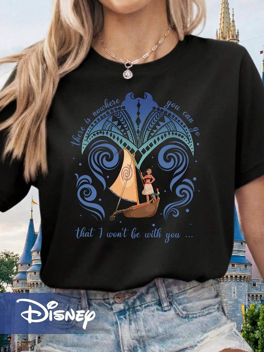 Disney Moana And Grandma Tala T-Shirt - 黑色 - 查看 1