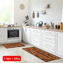 1pc Mushroom Pattern Printed Linen Kitchen Rug, Carpet, Mat, Bathroom Mat, Doormat, 3D Printed Rectangular, Suitable For Living Room, Bedroom, Hallway, Bathroom, Laundry Room - Polyester Carpet, For Indoor And Outdoor Home Decor - Multicolor - View 12