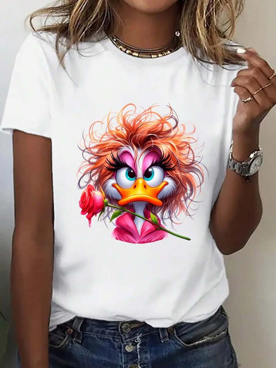 Talla - Camiseta de Algodón Grueso de Corte Holgado para Mujer - Camiseta Básica Suave para Uso Diario, Adecuada para Todas las Temporadas, Camiseta Casual para Uso Diario y de Fin de Semana - Tela No Transparente, Estilo Holgado, Diseño Sencillo, Material Cómodo, Camiseta de Manga Corta, Para Entusiastas de - Camiseta Vintage de Estilo Urbano Unisex de Algodón, Cuello Redondo y Manga Corta - Blanco - Ver 1