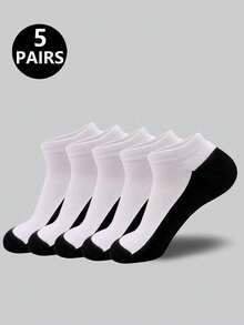 1/5/10/20 Pairs Unisex Casual & Sports Socks, Suitable For Daily, Home, And Outdoor Wear - Multicolor - View 14