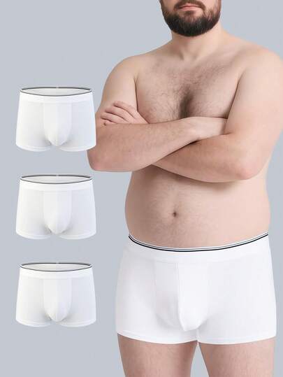  Bộ 3 chiếc quần boxer nam cỡ lớn Norcotton bằng cotton.